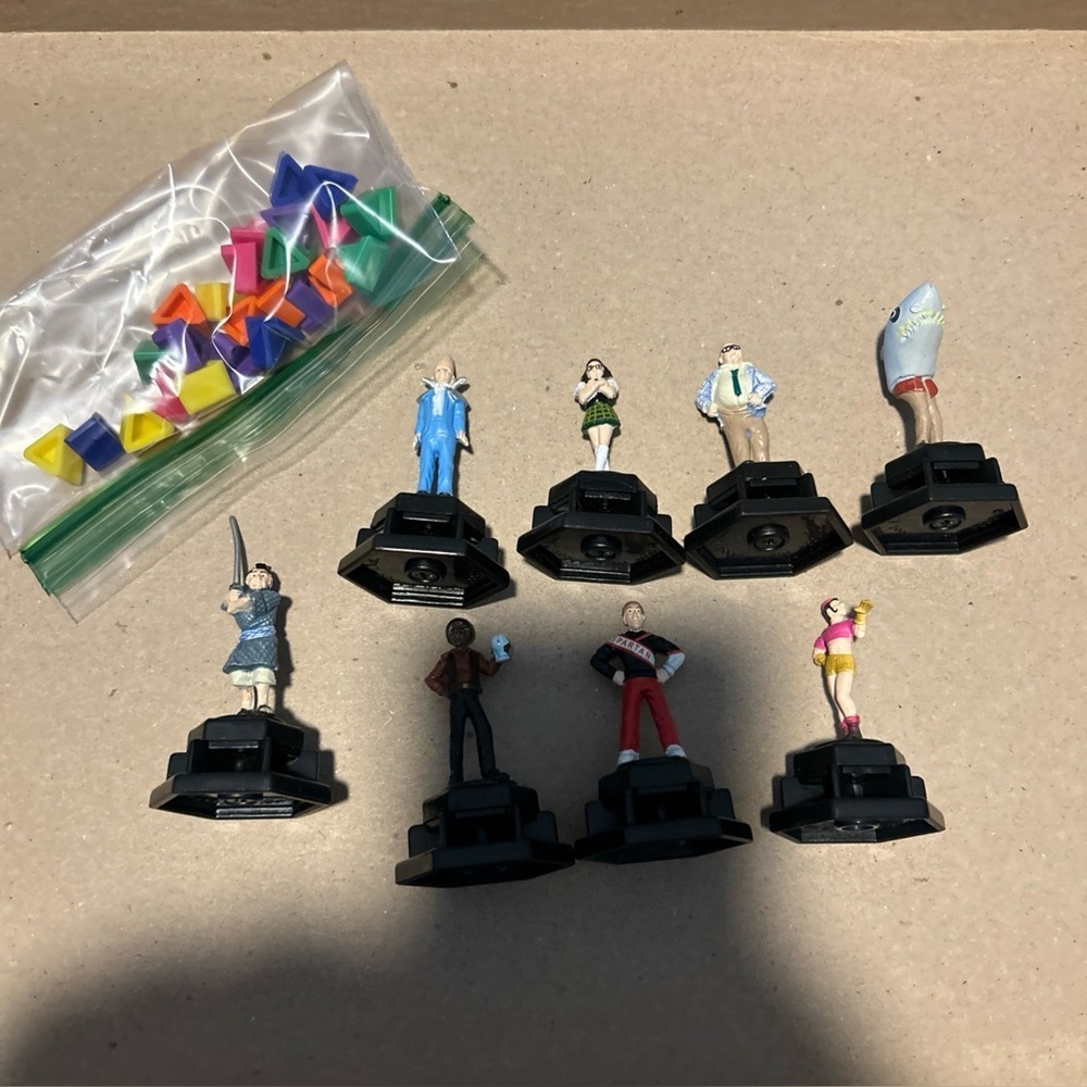 SNL Saturday Night Live 8 Mini Pieces Tokens ONLY Trivial Pursuit Game